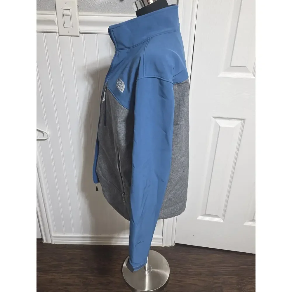 The North Face Mens Medium Monterey Blue Apex Climate Block Softshell Jacket